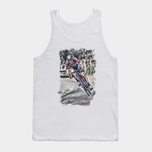 The Cyclist / Abstract fan art / Cycling heroes series #02 Tank Top